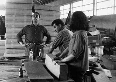 1973 - ILCAM inizia a produrre ante in rovere